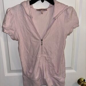 Juicy Couture Light Pink Zip-Up Hoodie